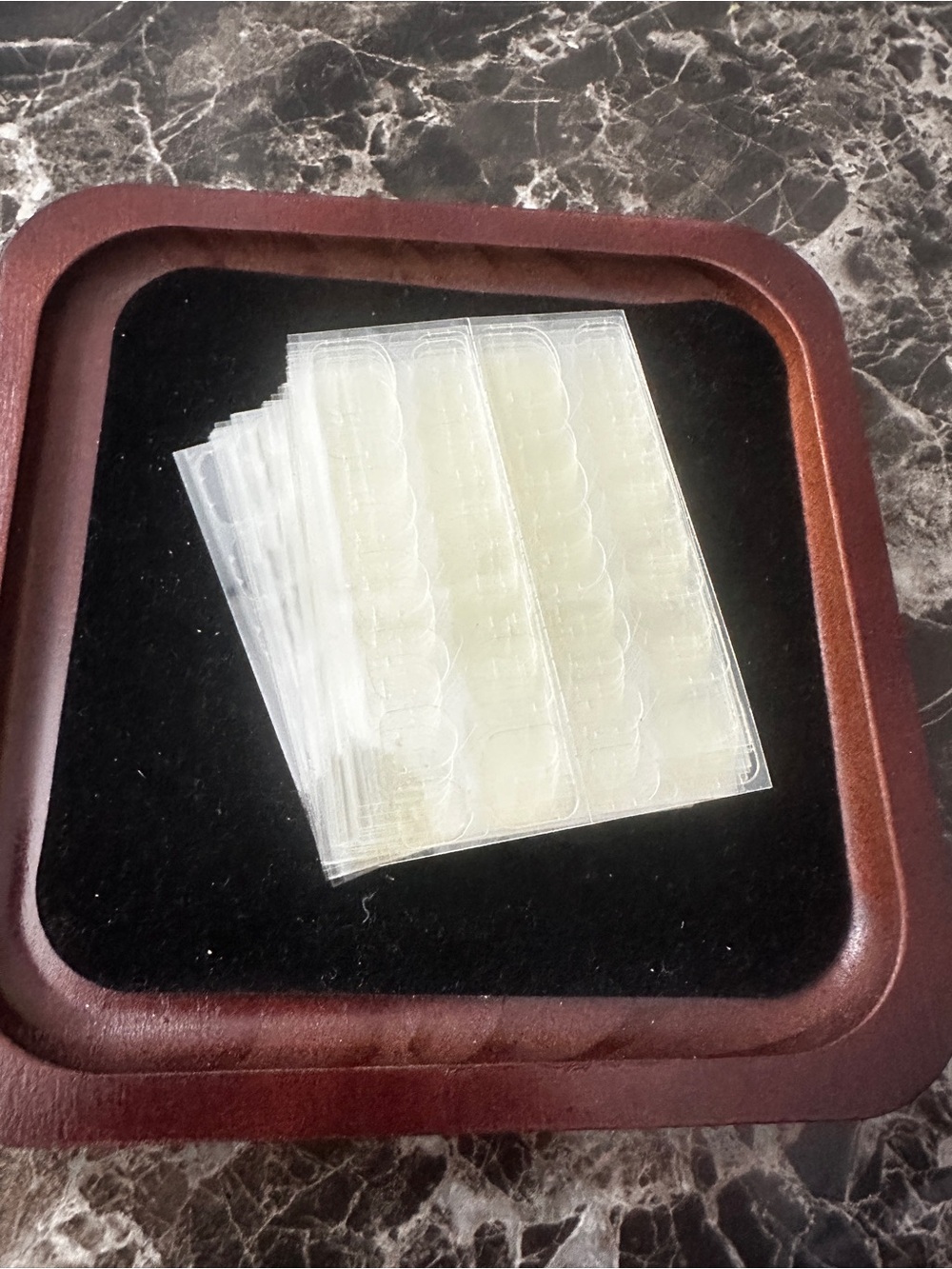 1200 pieces Long lasting Clear back press on nails tabs